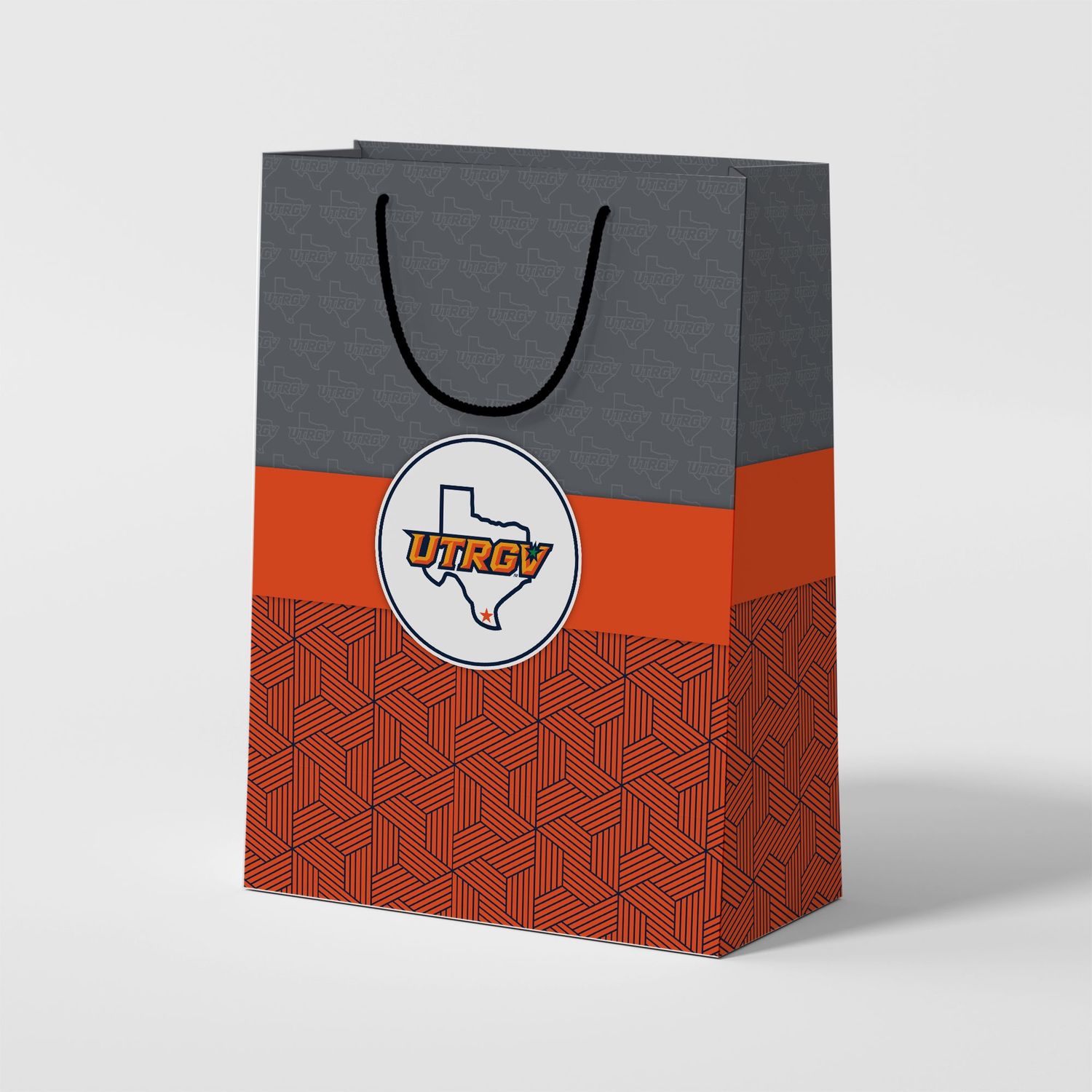 9.5" x 13" UTRGV/TX Eurotote Style Gift Bag
