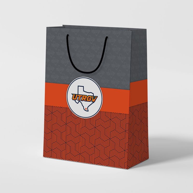 9.5" x 13" UTRGV/TX Eurotote Style Gift Bag