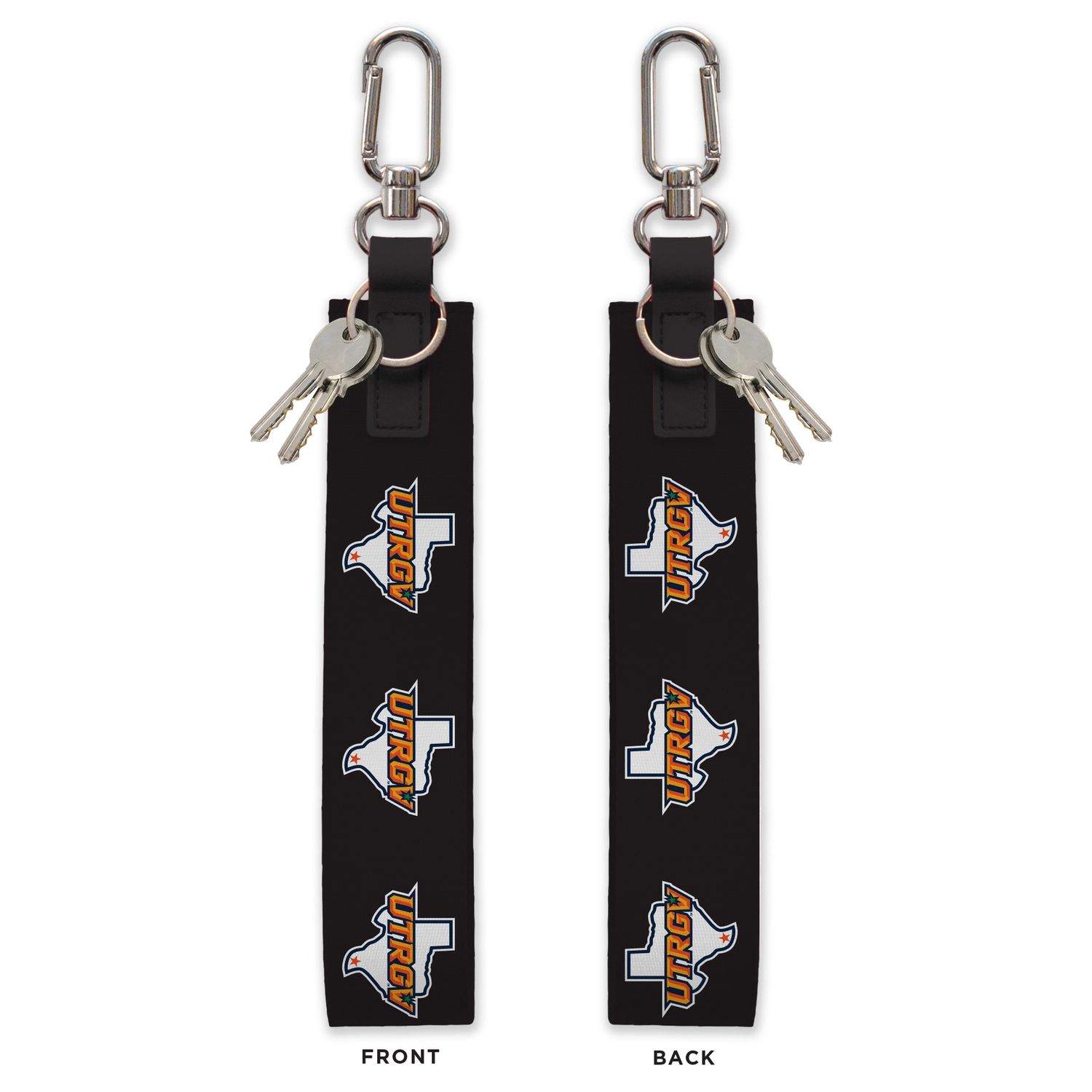 UTRGV/TX Never Lost Strap Keychain