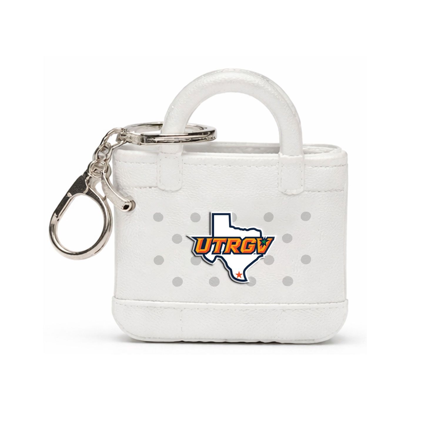 Mini Beach Bag Key Tag w/ UTRGV Charm