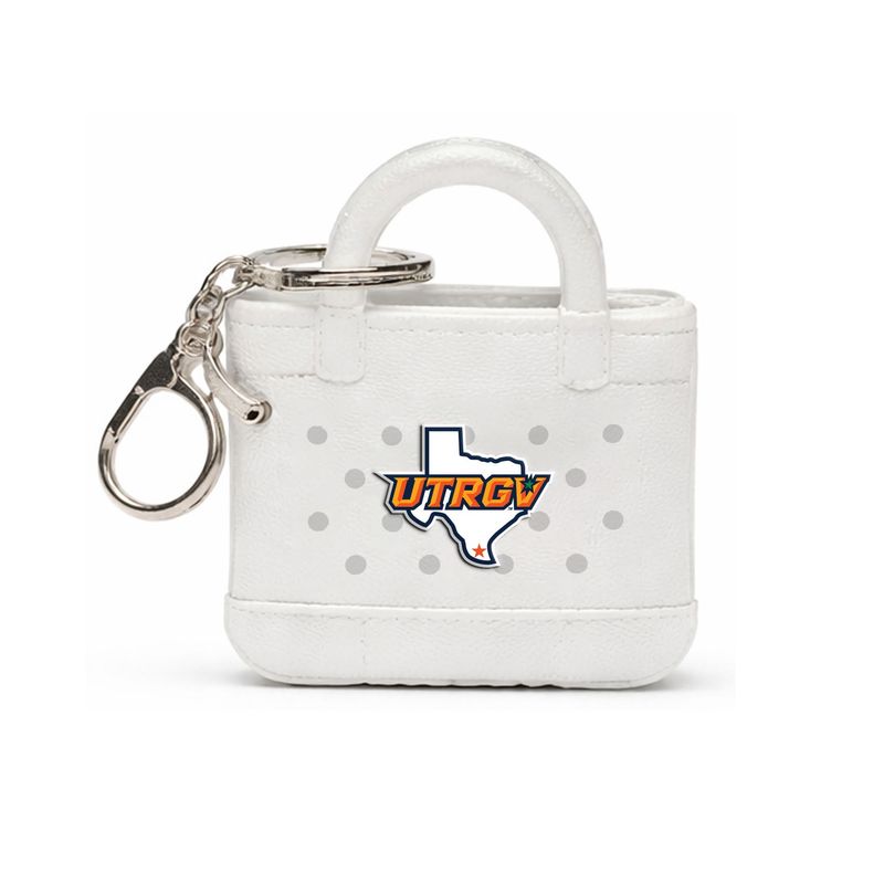 Mini Beach Bag Key Tag w/ UTRGV Charm