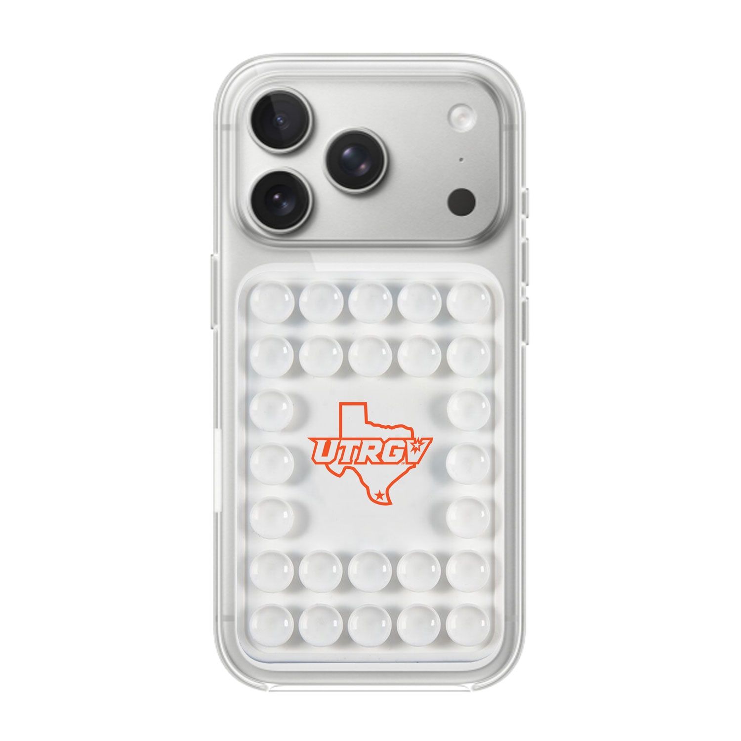UTRGV/TX Silicone Suction Cup Phone, Colour: WHITE