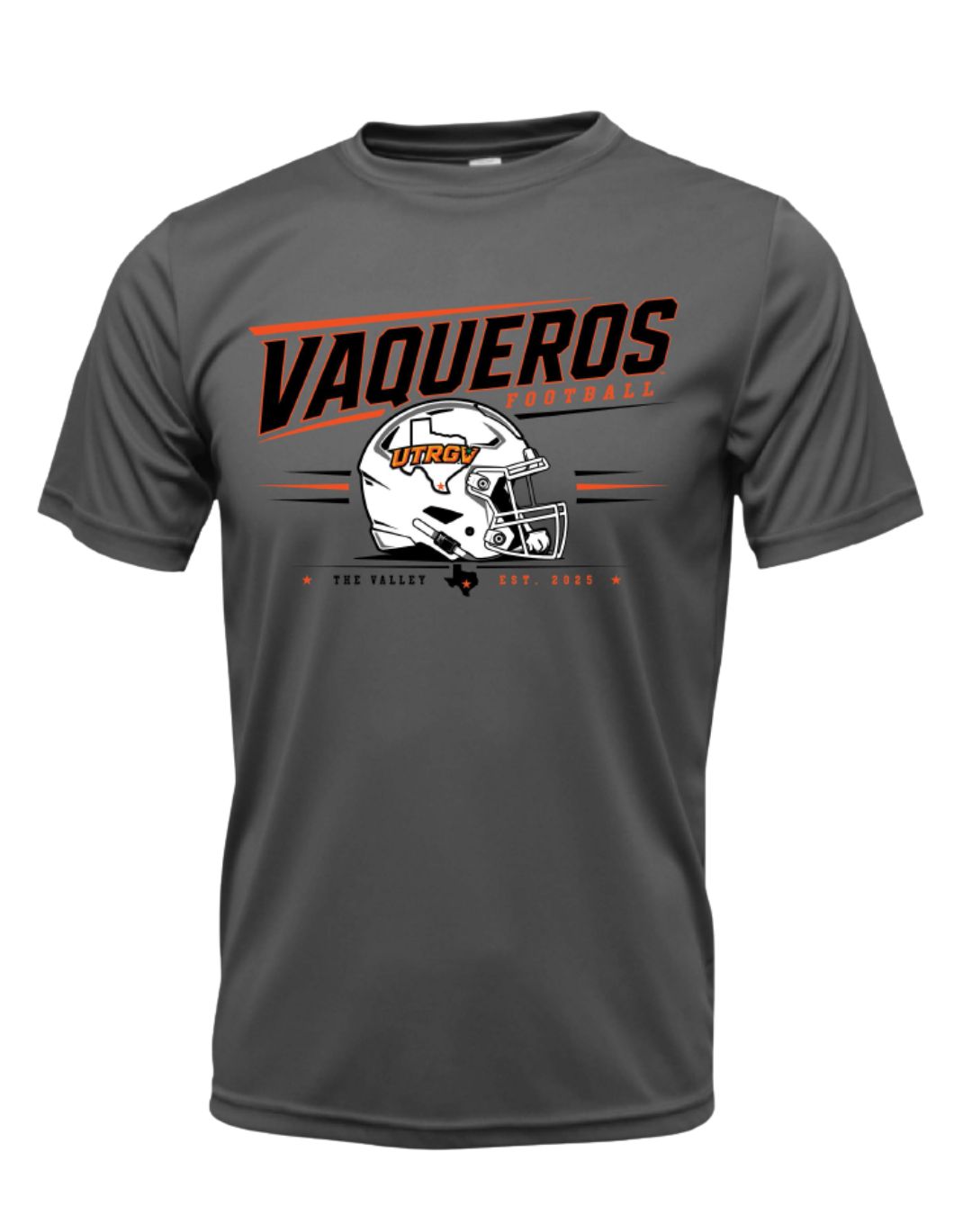 Vaqueros Football Dri-Fit T-Shirt - Charcoal Grey