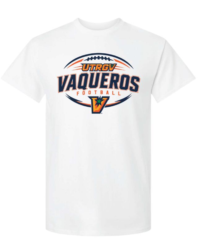 UTRGV Vaqueros Football T-Shirt  - White