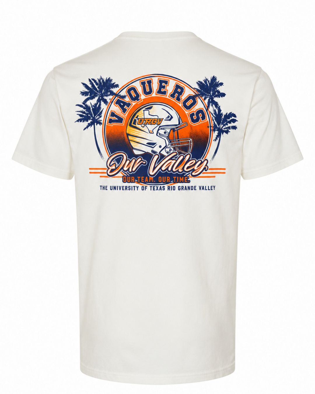 Our Valley UTRGV Helmet T-Shirt - Ivory