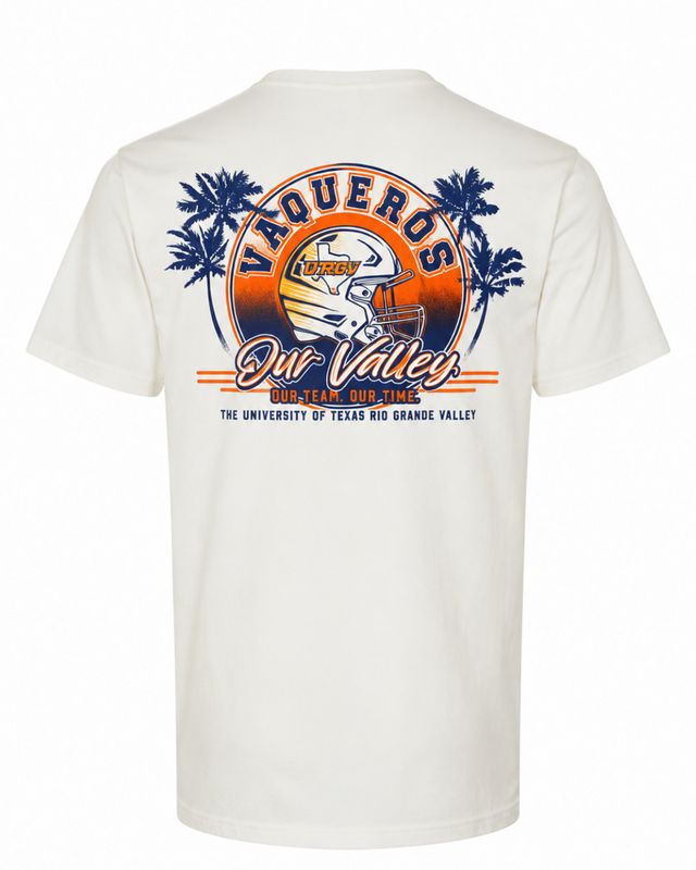 Our Valley UTRGV Helmet T-Shirt - Ivory