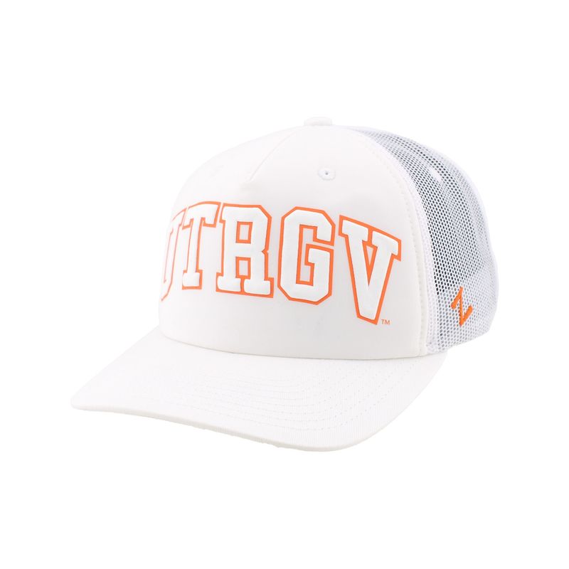 Zephyr UTRGV Puff Print Foam Trucker Cap- White