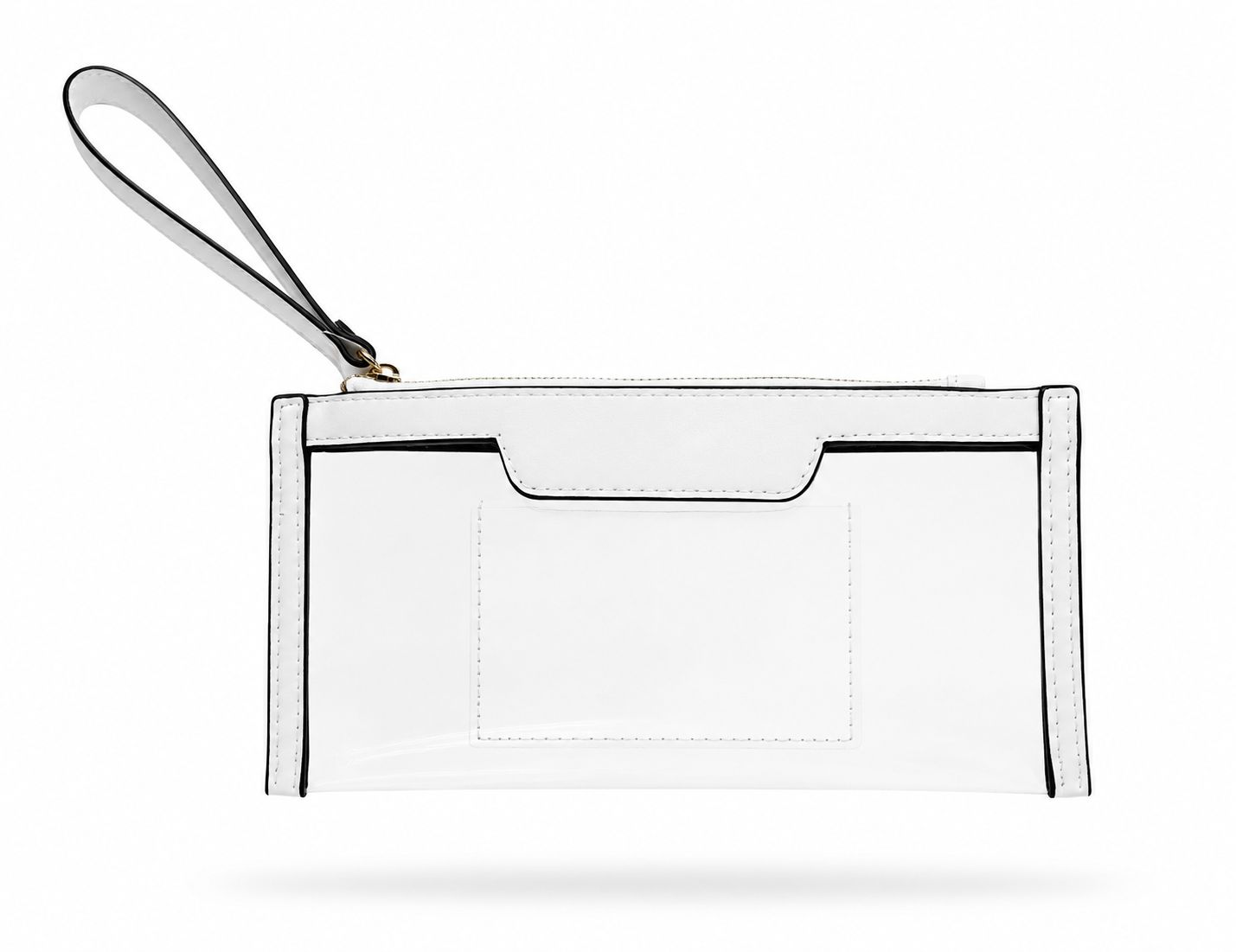 Clear Wristlet - White
