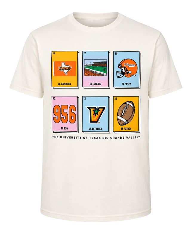 UTRGV Football Loteria T-Shirt - Ivory