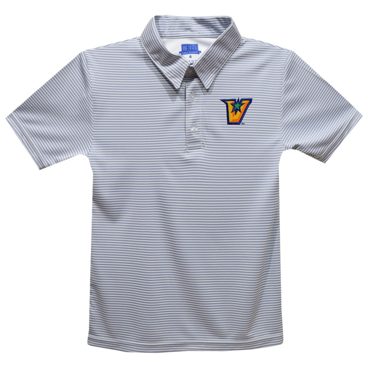 YOUTH Striped Polo Shirt - GREY