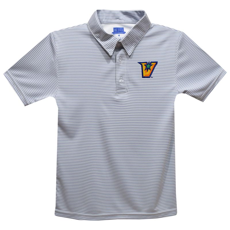 YOUTH Striped Polo Shirt - GREY