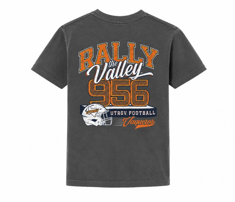 YOUTH Rally the Valley 956 Football T-Shirt - Graphite