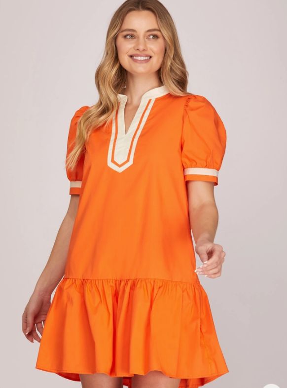 Short Sleeve Game Day Mini Dress