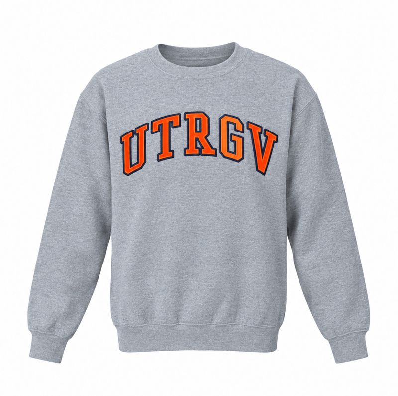 UTRGV Applique Campbell Crewneck  - Graphite Grey