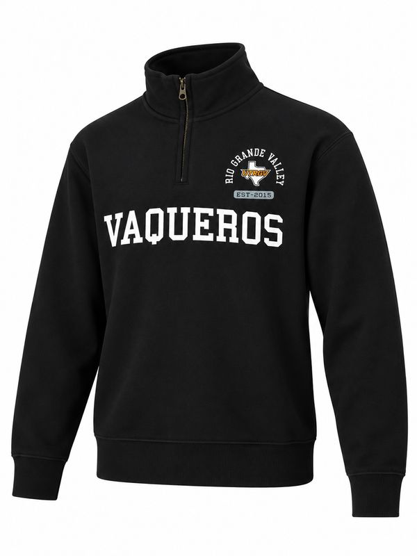 Vaqueros Escape Route 1/4 Zip Fleece - Black