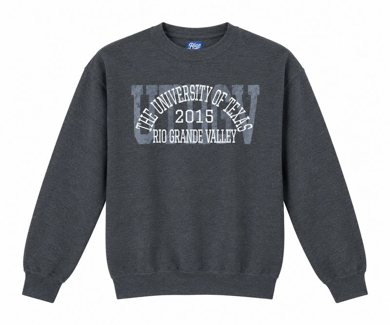 UT Rio Grande Valley 2015 Campbell Crewneck - Charcoal