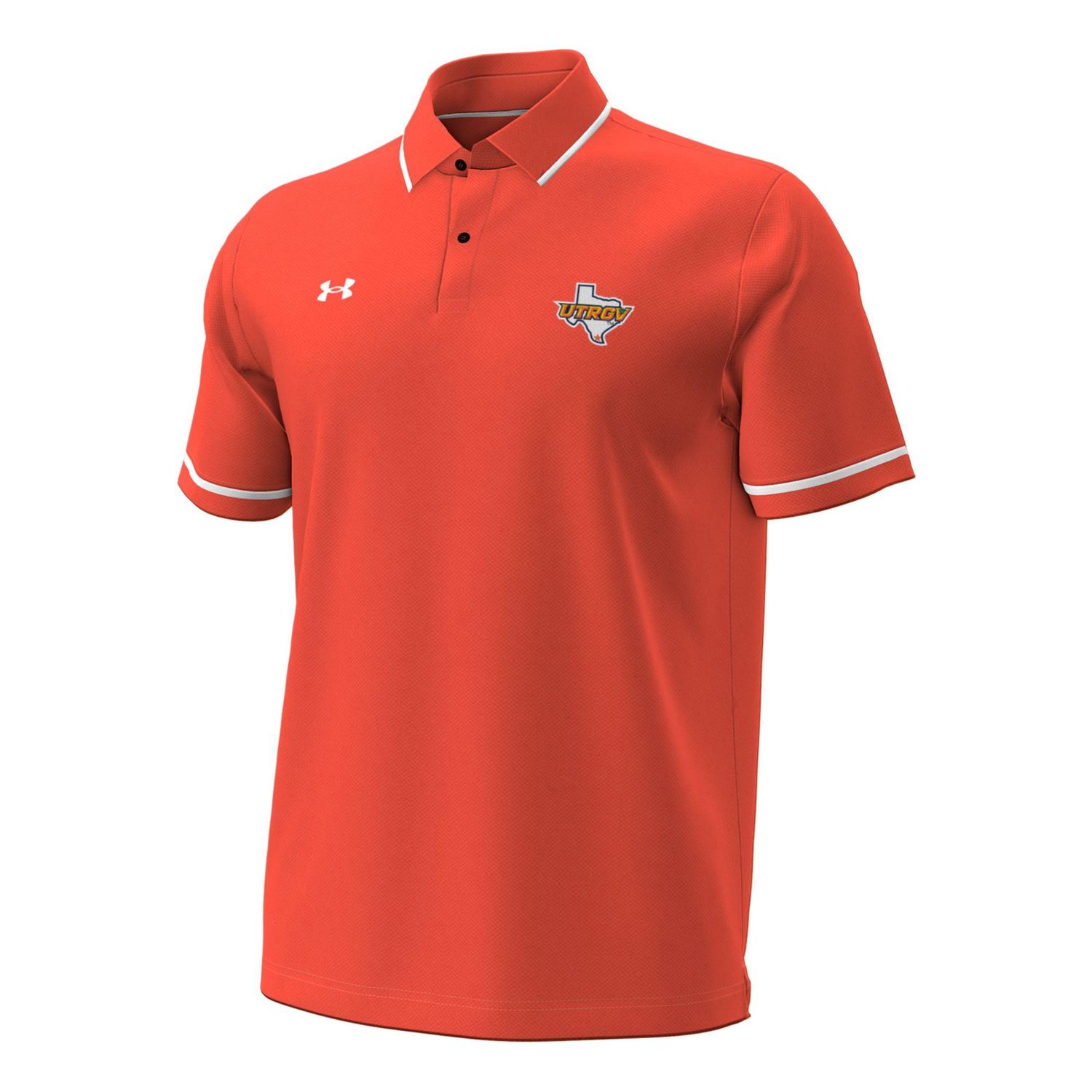 Under Armour UTRGV/TX Team Tipped Polo - Orange