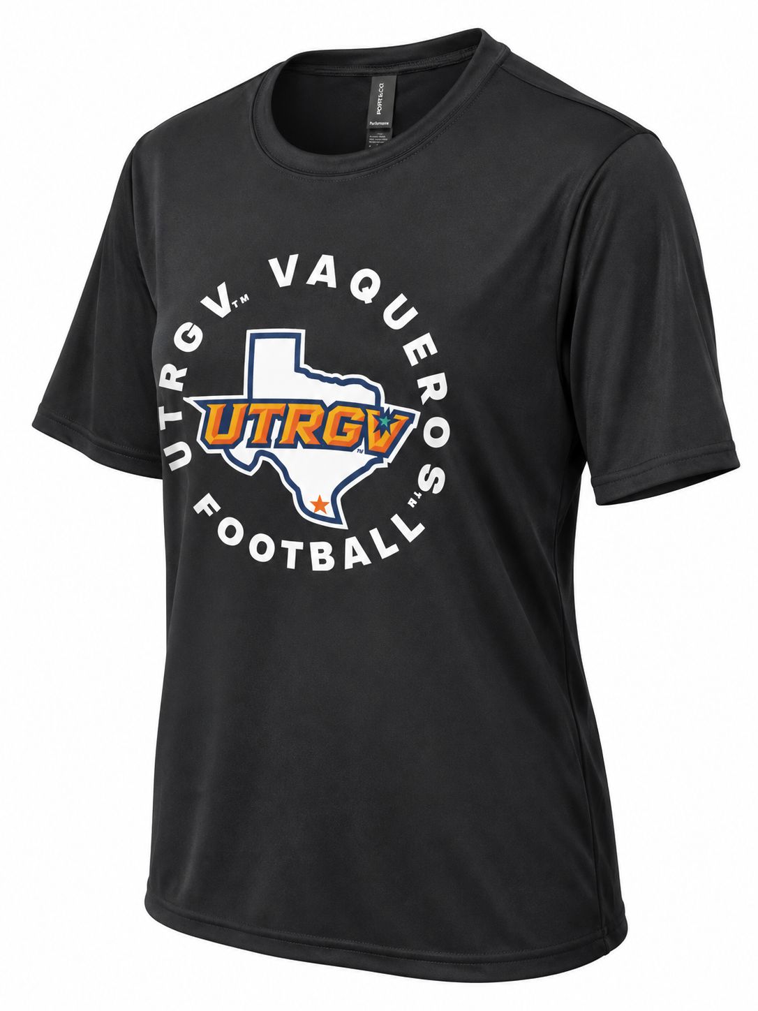 UTRGV Vaqueros Football Circle Dri-Fit T-Shirt - Black