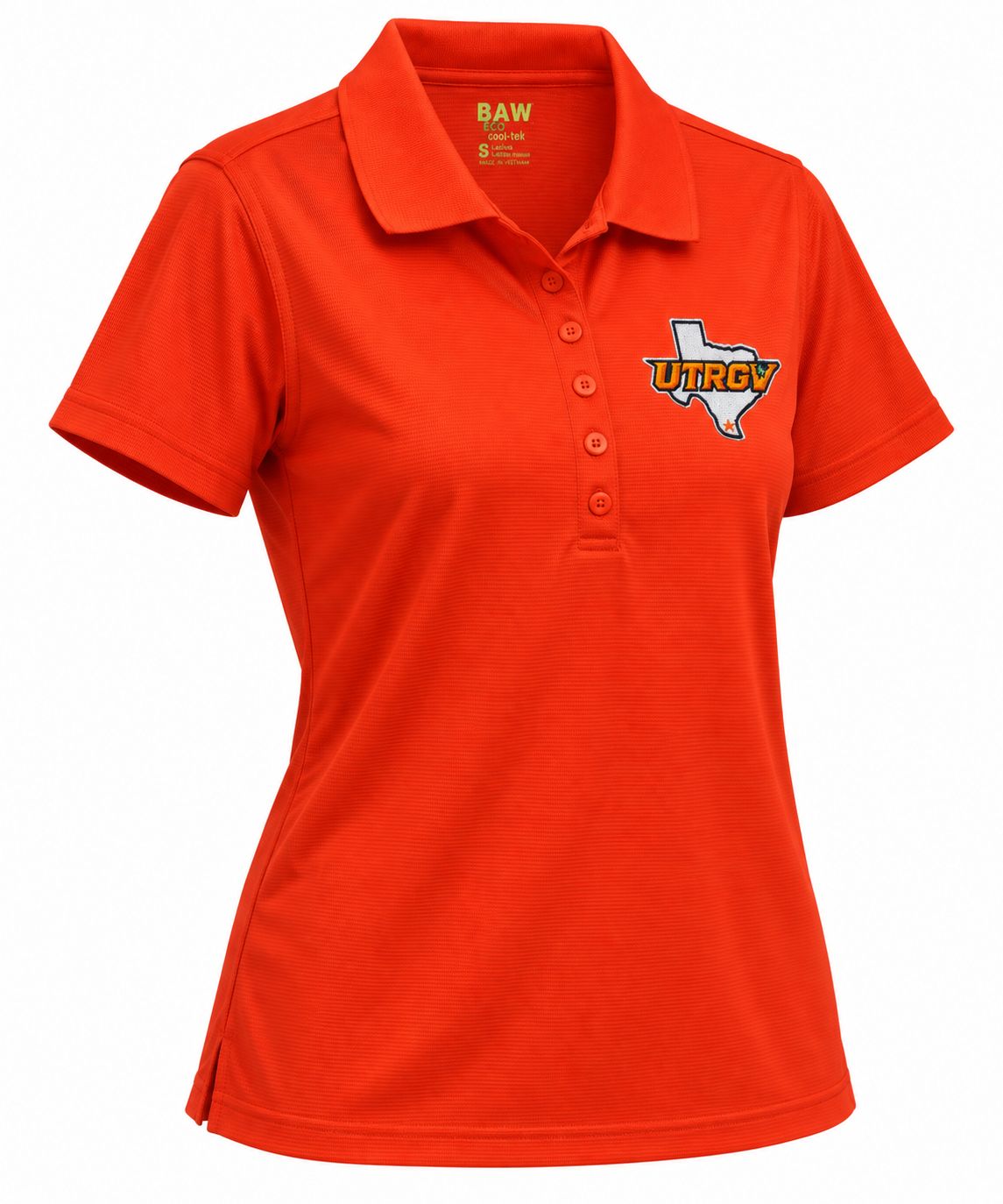 Ladies UTRGV/TX Polo - Deep Orange