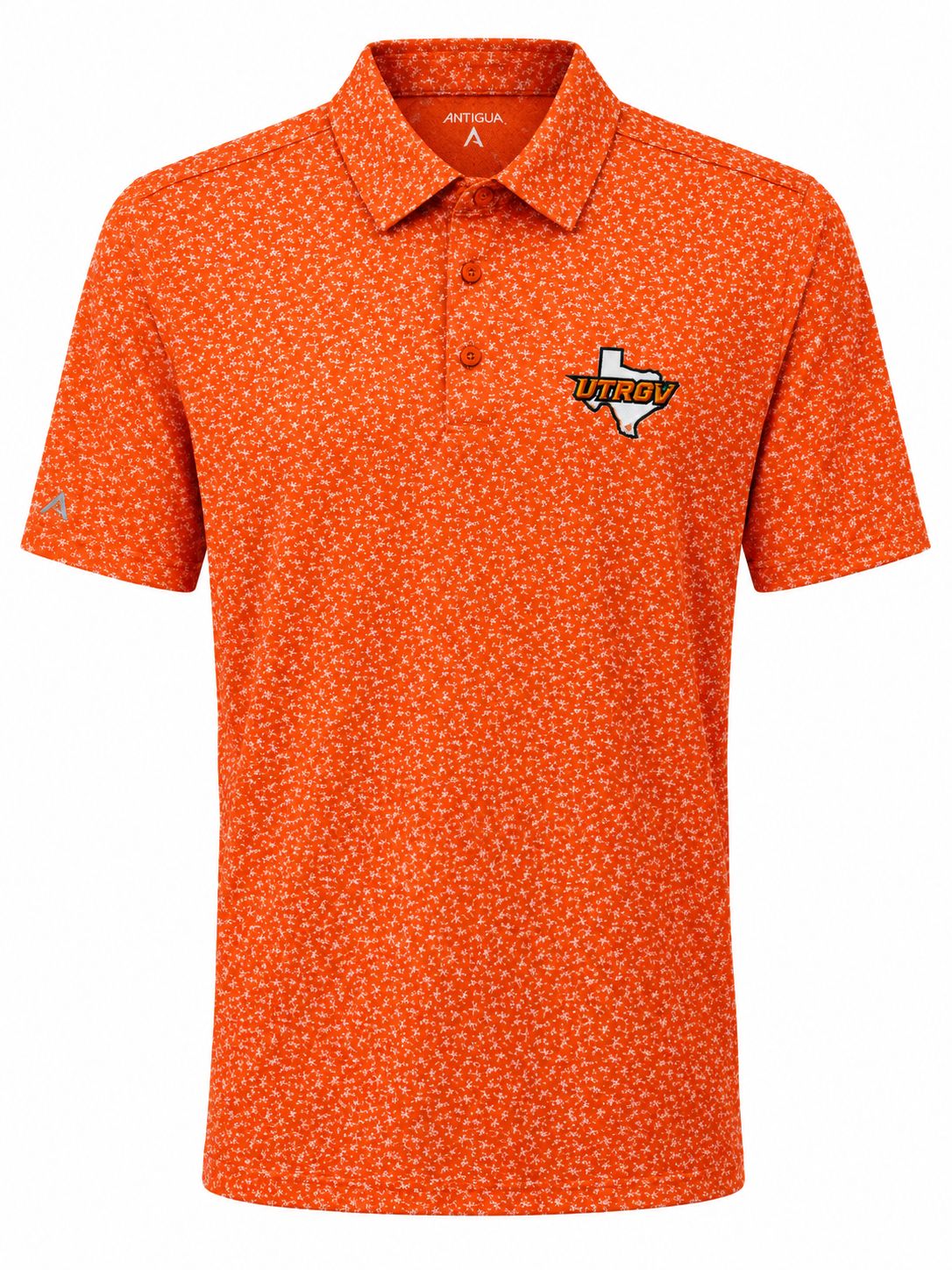 Antigua Men's Vigorous Polo - Mango/White