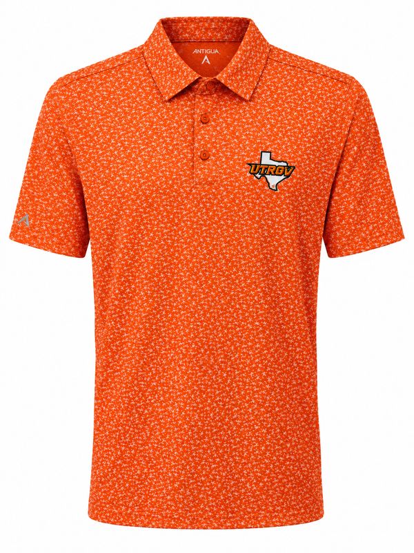 Antigua Men's Vigorous Polo - Mango/White