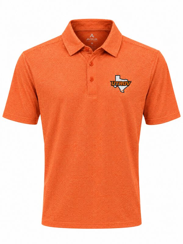 Antigua Men's Trickle Polo - Mango/White