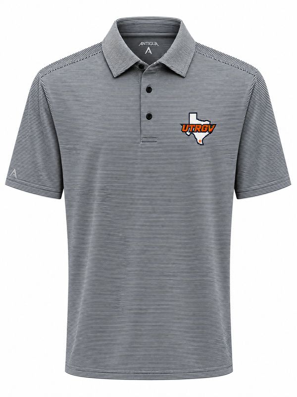 Antigua Men's Twine Polo - Black/White