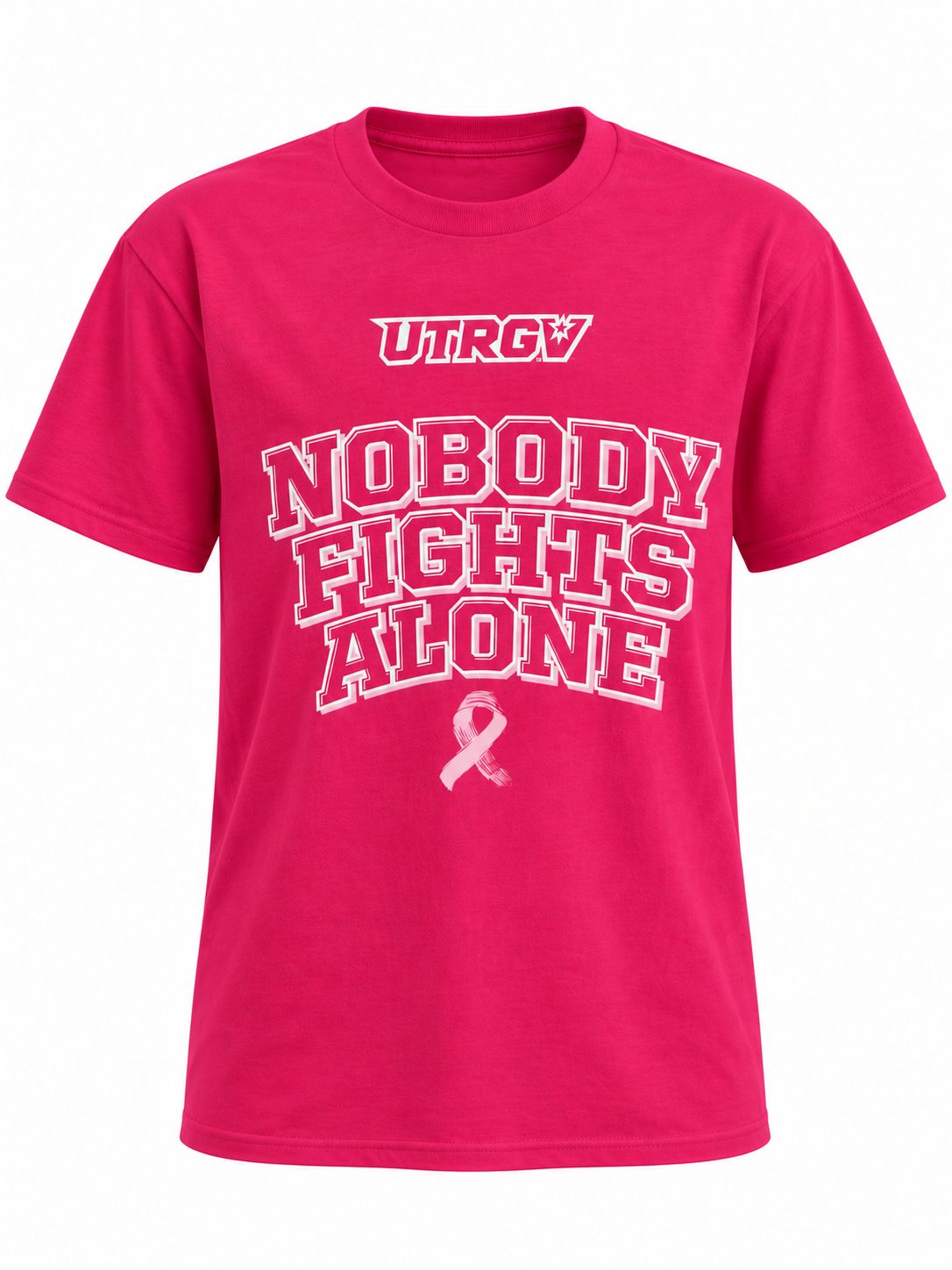 Nobody Fights Alone Breast Cancer Awareness T-Shirt