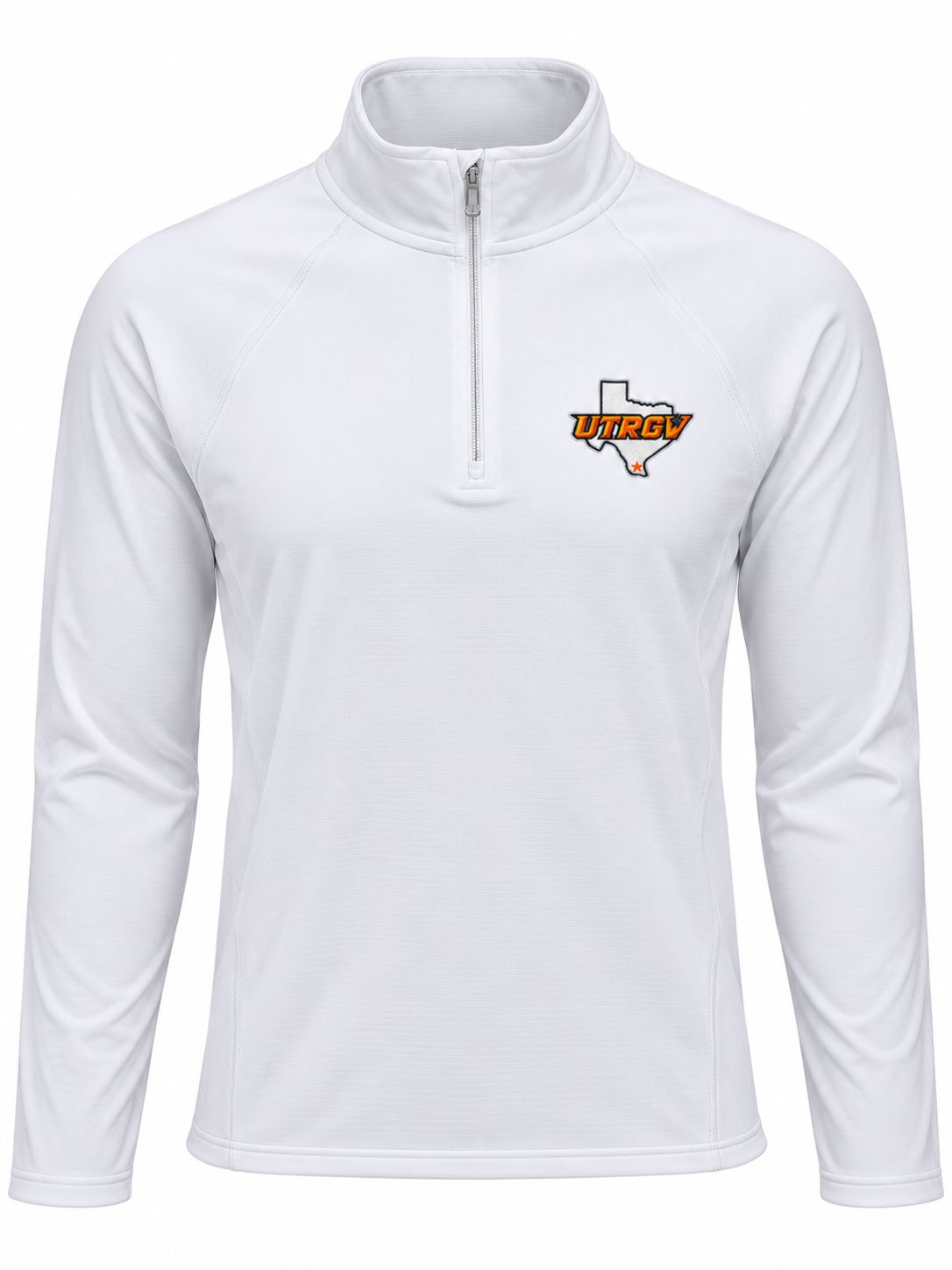 MEN'S UTRGV/TX 1/4 Zip Dri-Fit - White