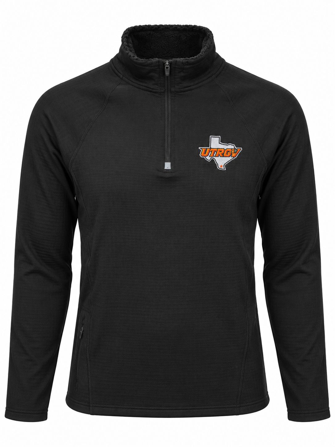 UTRGV/TX Lightweight 1/4 Zip Pullover -Black