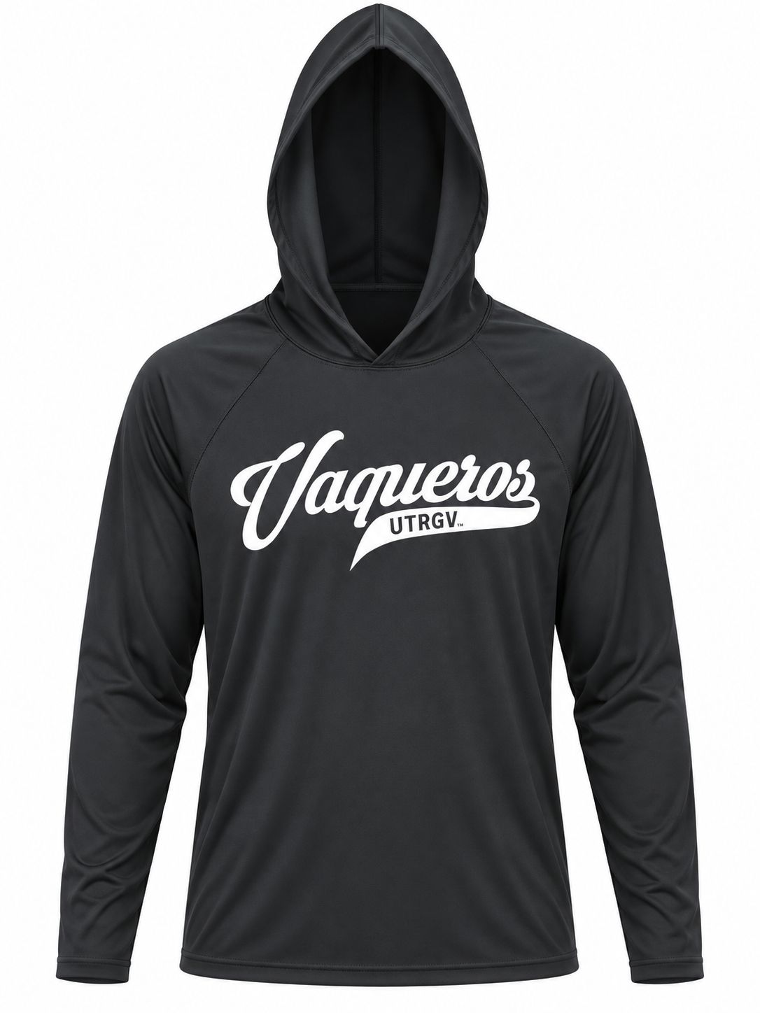 Vaqueros Script Dri-Fit LONG SLEEVE Hoodie -Black