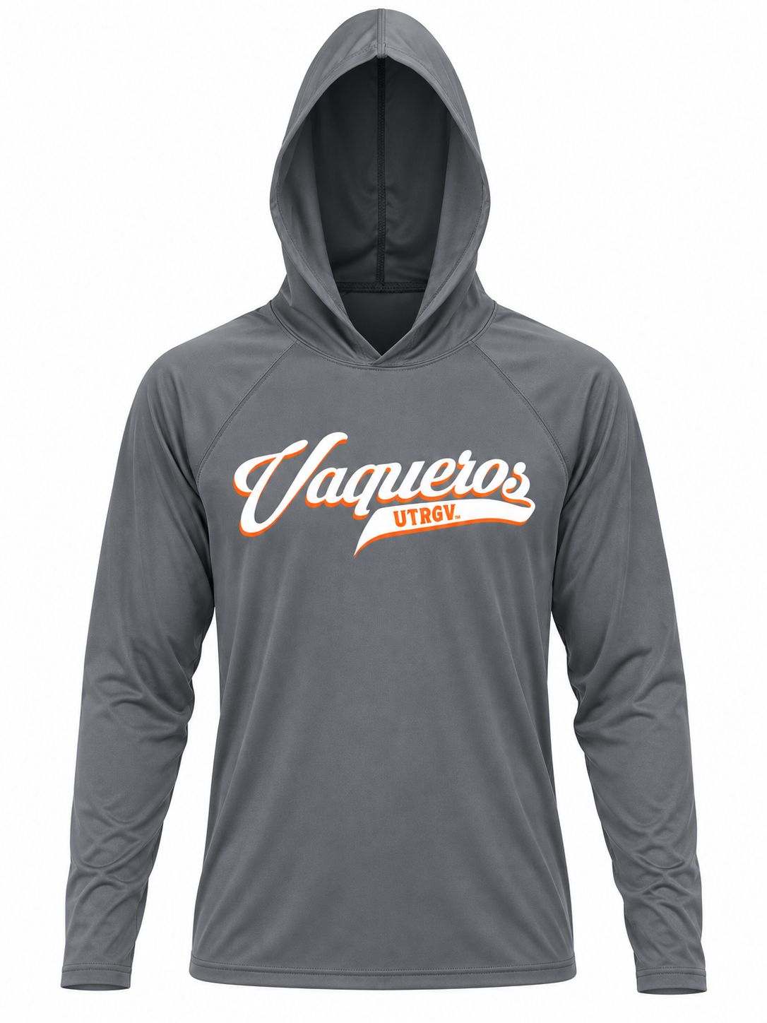 Vaqueros Script Dri-Fit LONG SLEEVE Hoodie -Charcoal