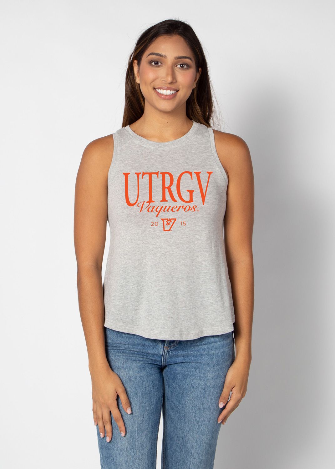 UTRGV Vaqueros Swing Tank - Heather Grey