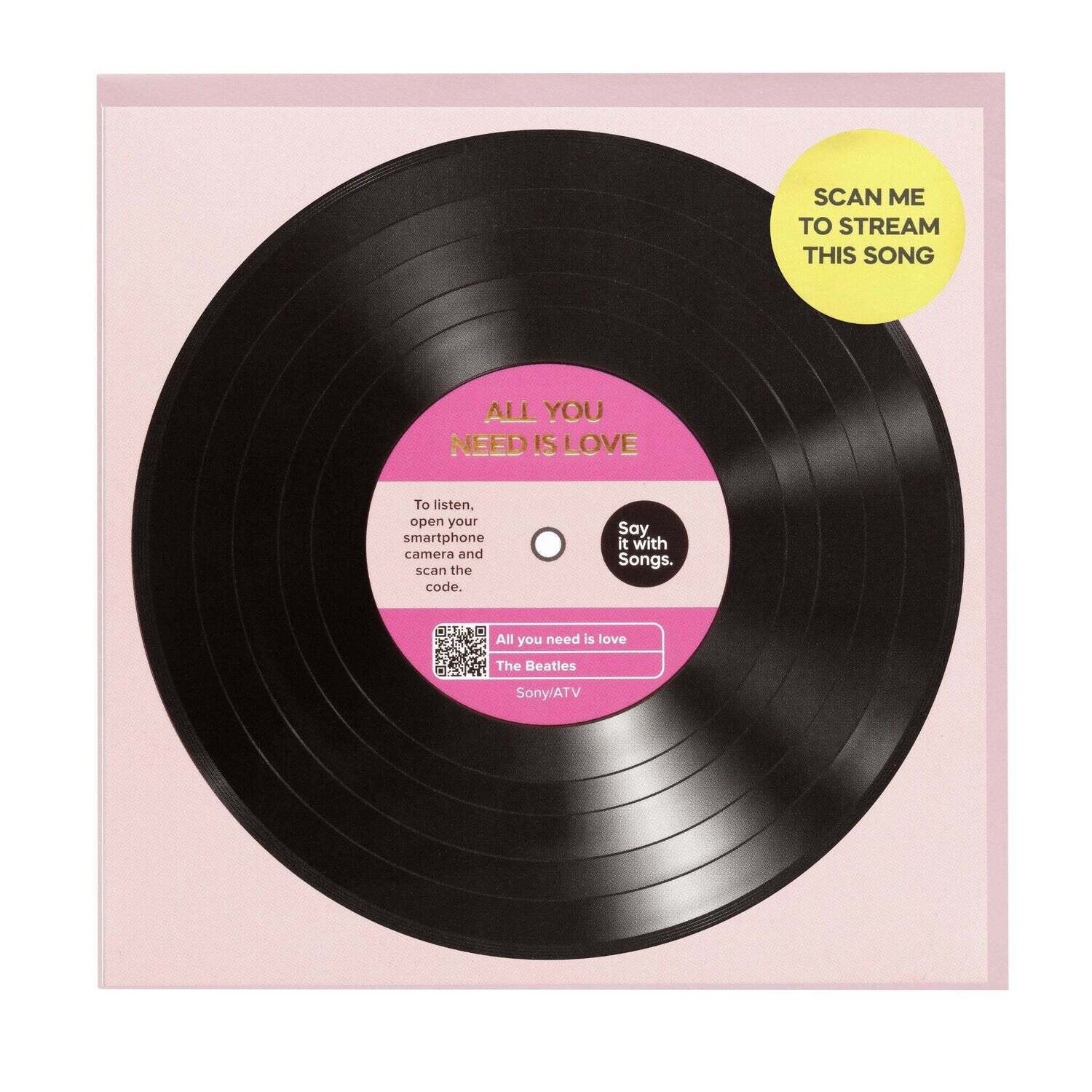 All You Need Is Love - Greeting Card