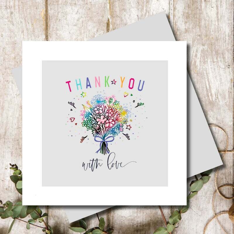 Thank You Bouquet - Greeting Card