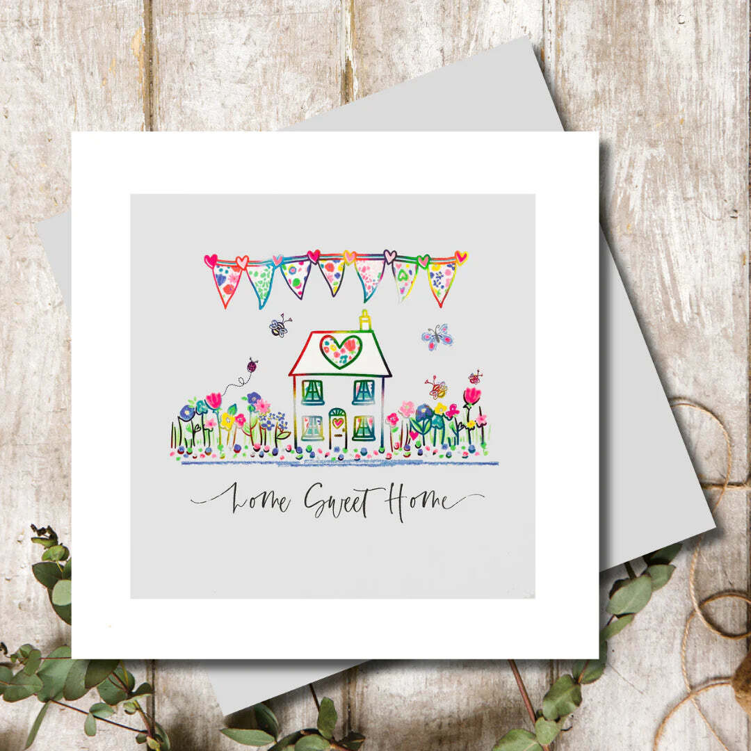 Home Sweet Home Bunting - Greeting Card Home Sweet Home Bunting - Greeting Card