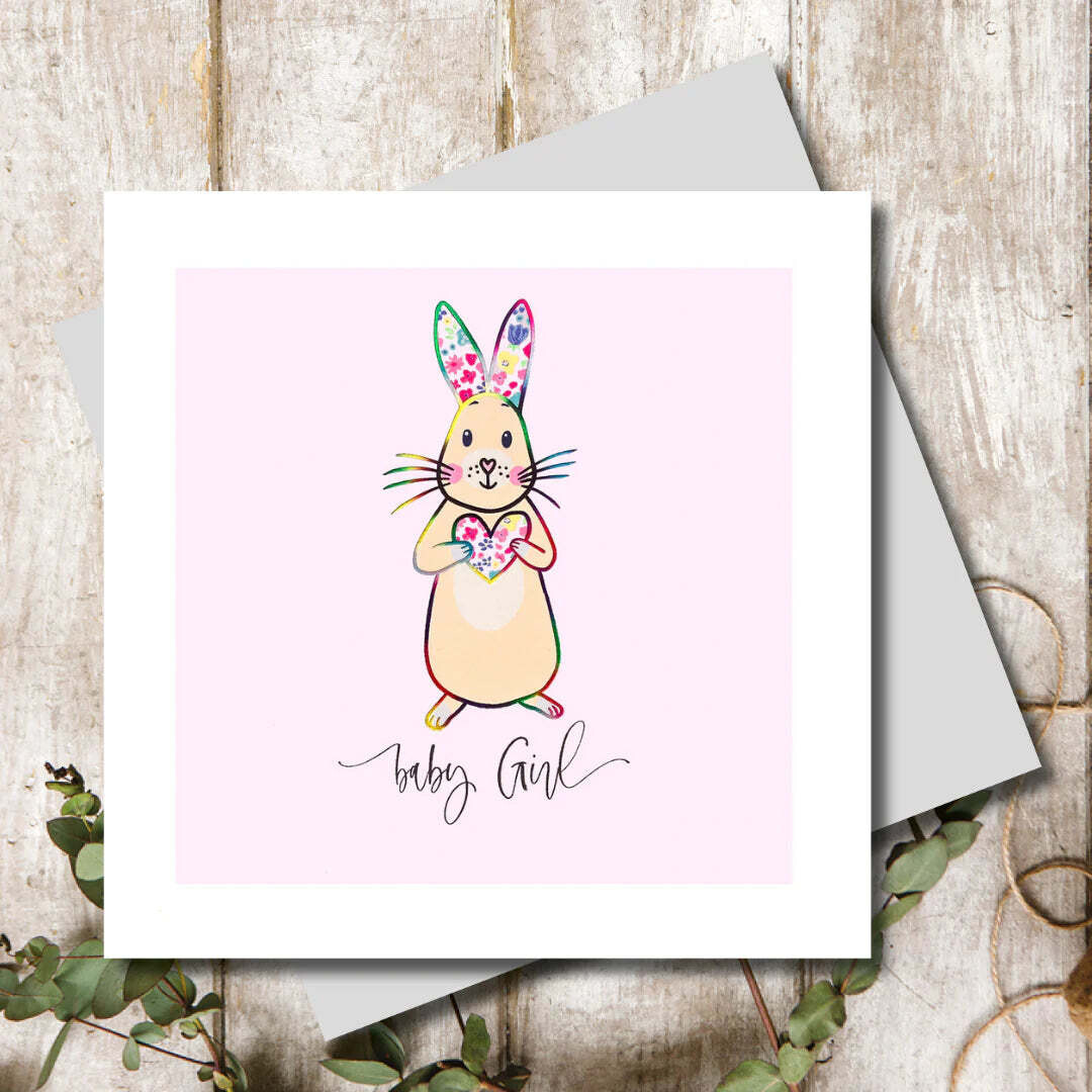 Card - Baby Girl - Bunny