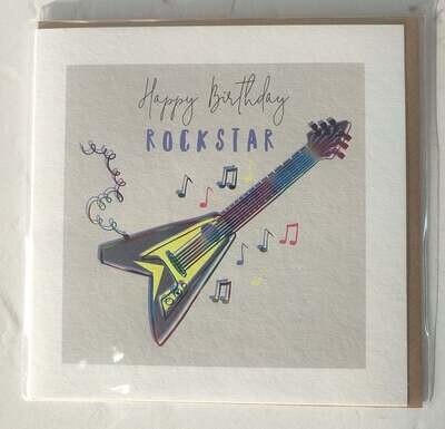 Card - Happy Birthday - Rockstar