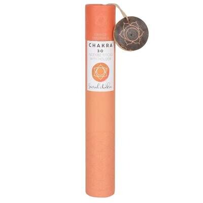 Chakra 30 Incense Sticks with Holder - Sacral Chakra - Orange Fragrance