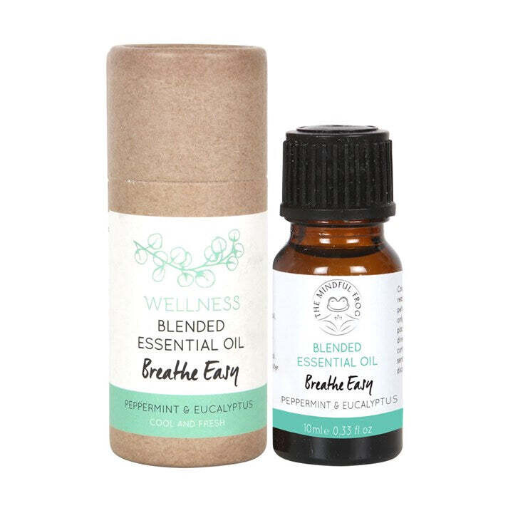 Wellness Blended Essential Oils 'Breathe Easy' Peppermint & Eucalyptus 10ml Wellness Blended Essential Oils 'Breathe Easy' Peppermint & Eucalyptus 10ml