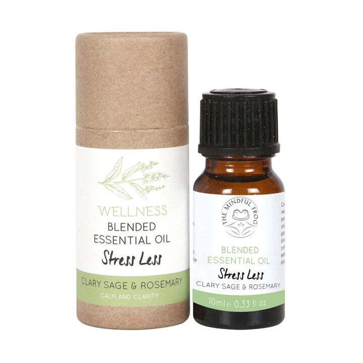 Wellness Blended Essential Oils 'Stress Less' Clary Sage & Rosemary 10ml Wellness Blended Essential Oils 'Stress Less' Clary Sage & Rosemary 10ml