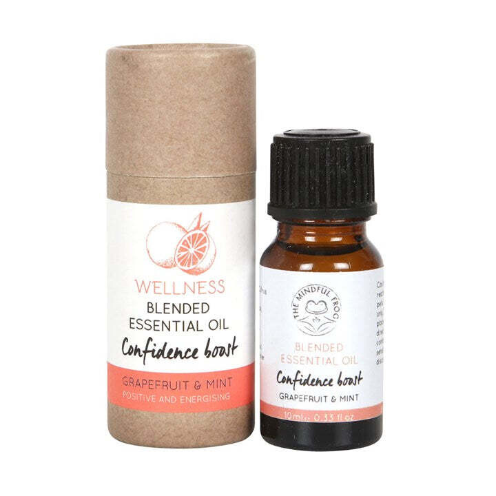 Wellness Blended Essential Oils 'Confidence Boost' Grapefruit & Mint 10ml Wellness Blended Essential Oils 'Confidence Boost' Grapefruit & Mint 10ml