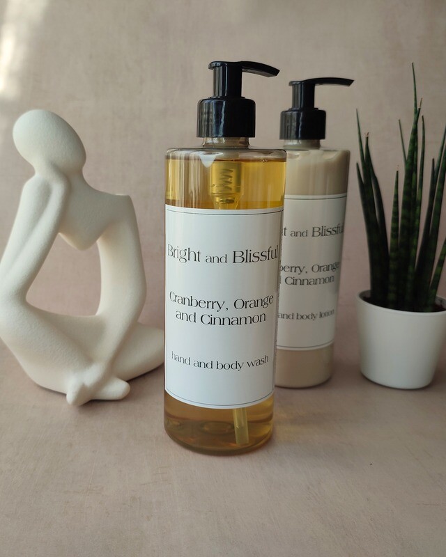 Cranberry, Orange and Cinnamon  H+B wash - 500ml