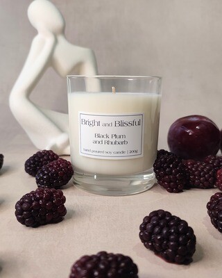 Black Plum and Rhubarb candle - 30cl