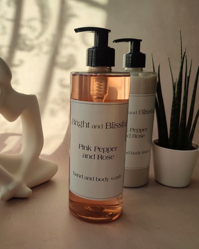 Pink Pepper and Rose  H+B wash - 500ml