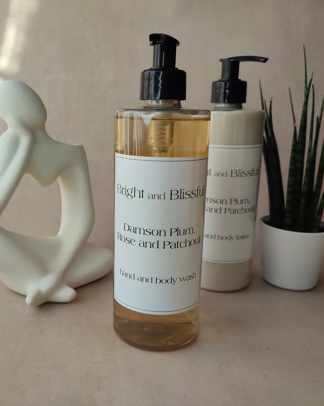 Damson Plum, Rose and Patchouli  H+B wash - 500ml