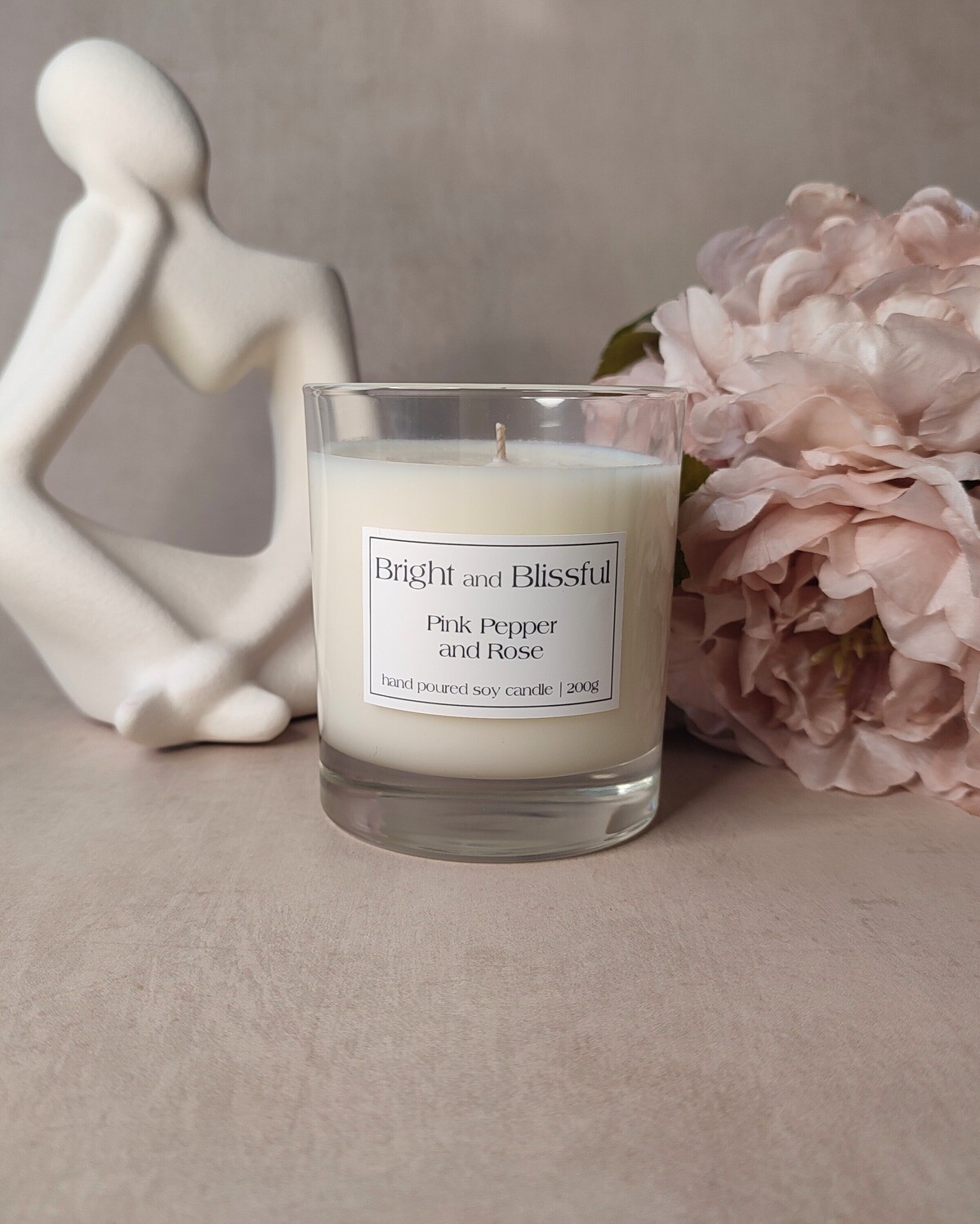 Pink Pepper and Rose candle - 30cl