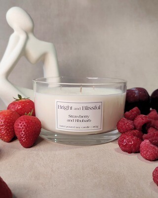 Strawberry and Rhubarb candle - 50cl