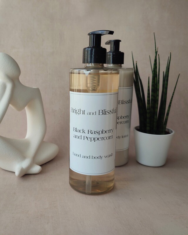 Black Raspberry and Peppercorn  H+B wash - 500ml