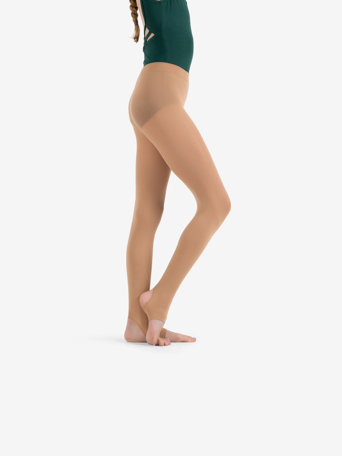 1961C Stirrup Tights - Child, Color: CAR, Size: 8-12